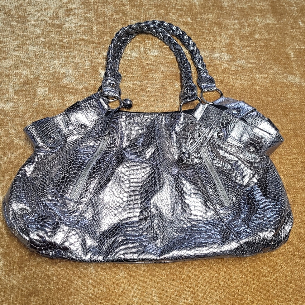 Faux Snake Skin Handbag